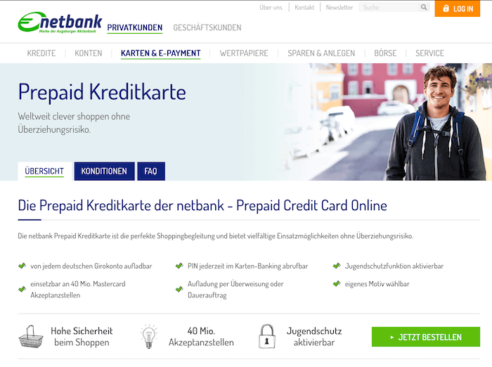 netbank Prepaid Kreditkarte