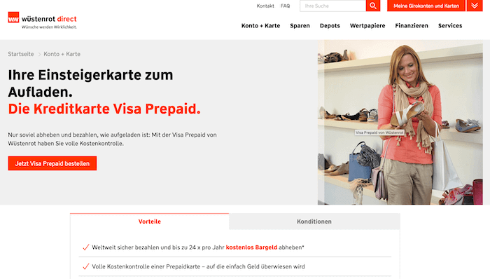 Wüstenrot Visa Prepaid