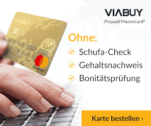 VIABUY Prepaid Mastercard: Ohne Schufa & Postident