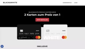 Black&White Mastercard Debitkarte