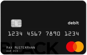 Black&White Mastercard Debitkarte Schwarze Karte